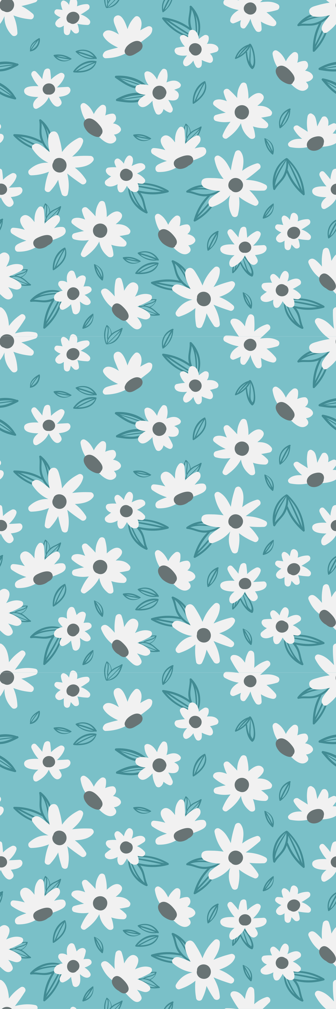 Nature vinyl rug granny chic floral design - TenStickers