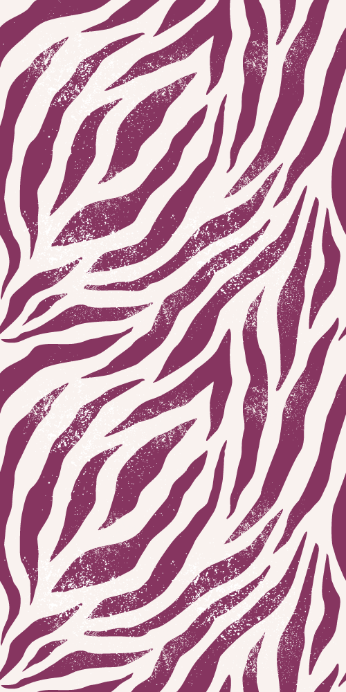 Animal vinyl rug purple and white zebra pattern - TenStickers