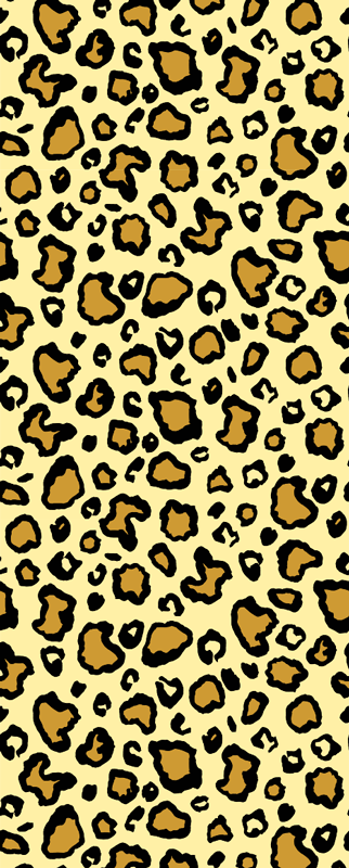 Leopard print classic pattern animal vinyl rug - TenStickers