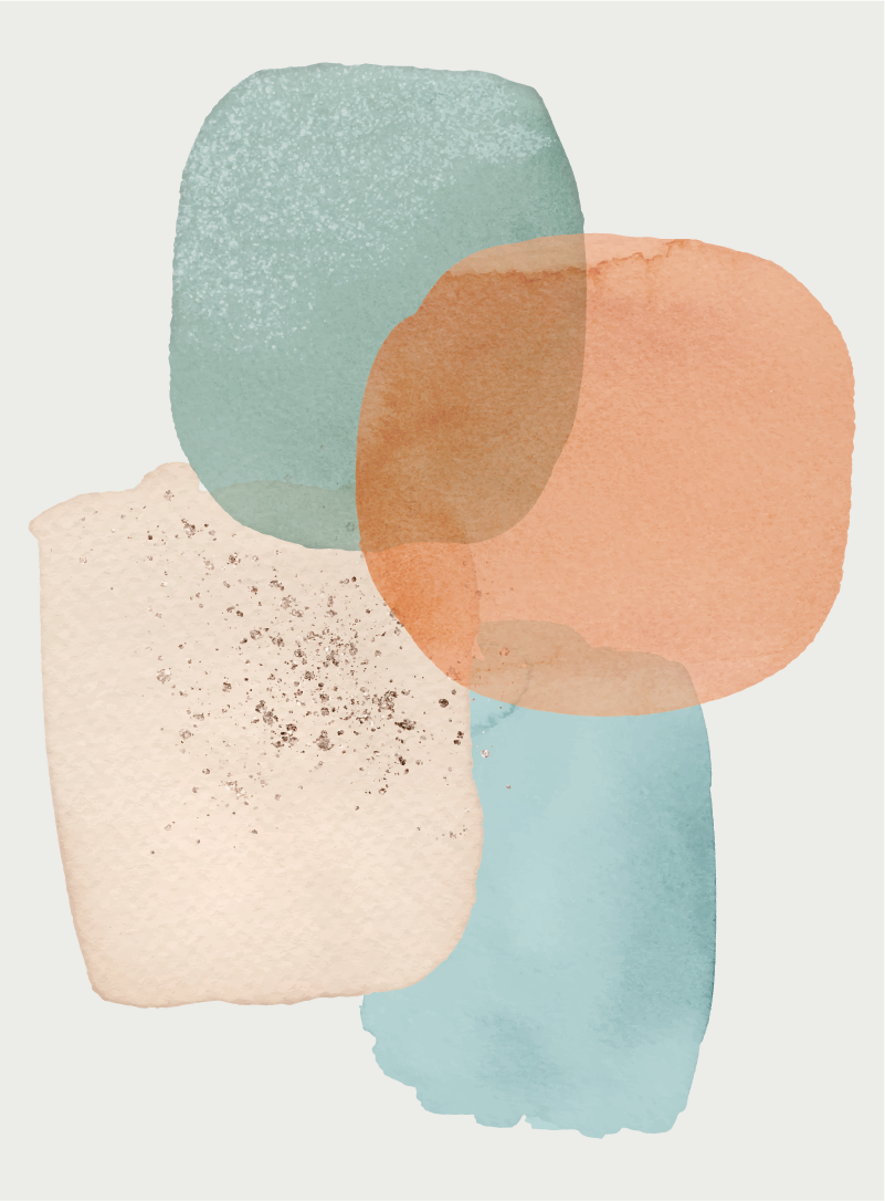 Modern vinyl rug in earthy tones minimalist design - TenStickers