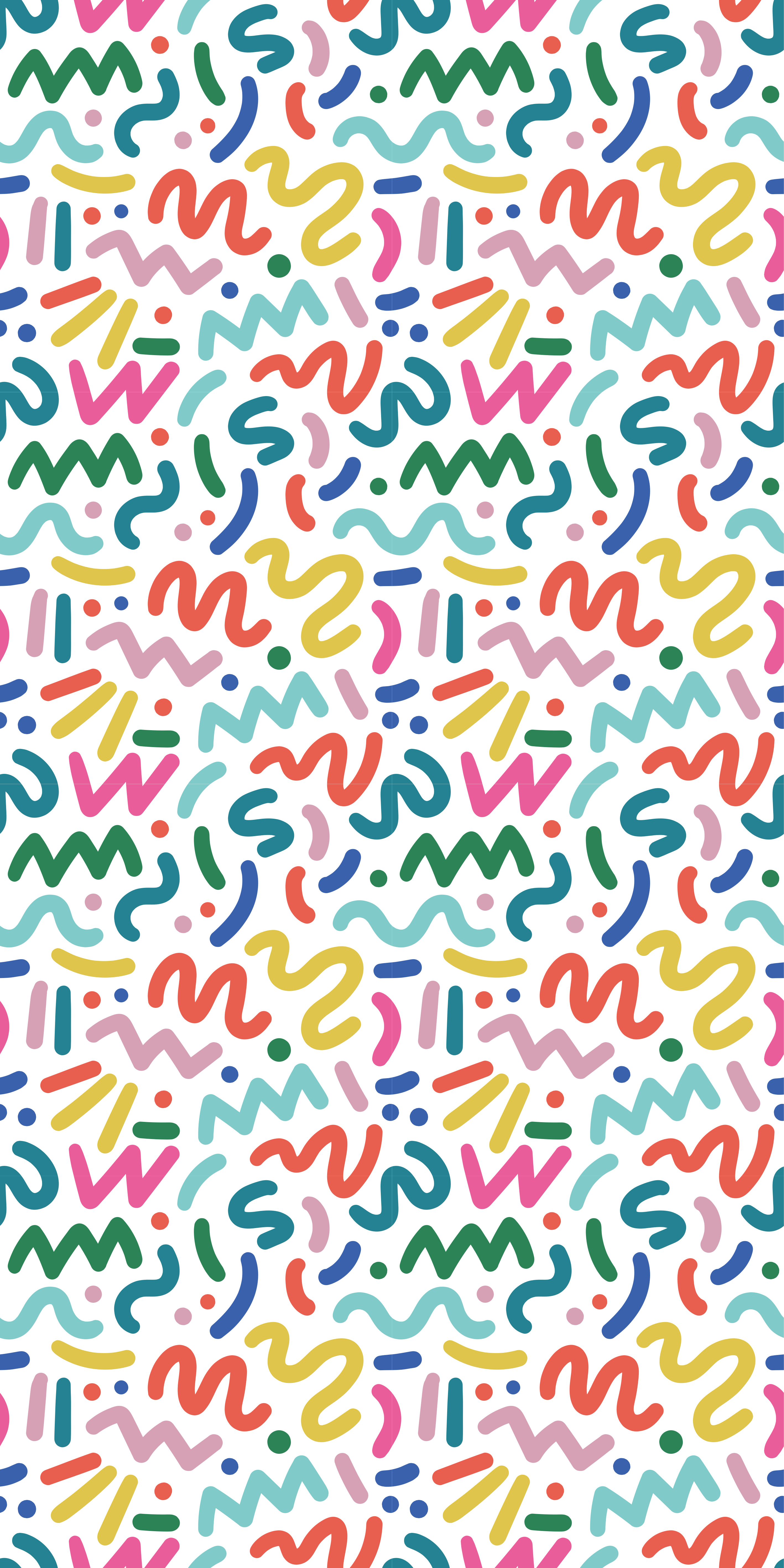 Textured vinyl rug with abstract colorful shapes - TenStickers