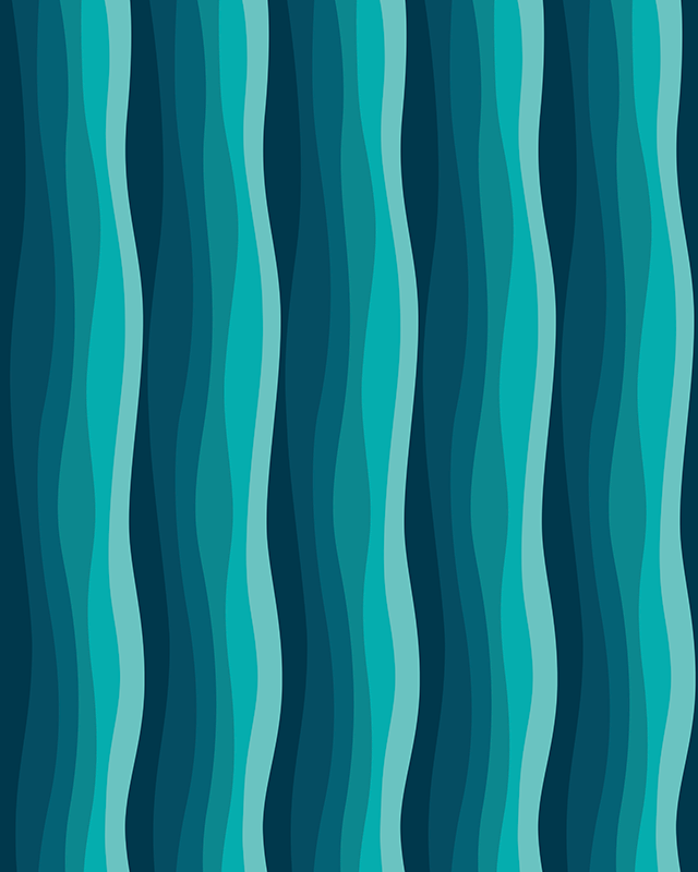 Textured vinyl rug wave pattern design - TenStickers