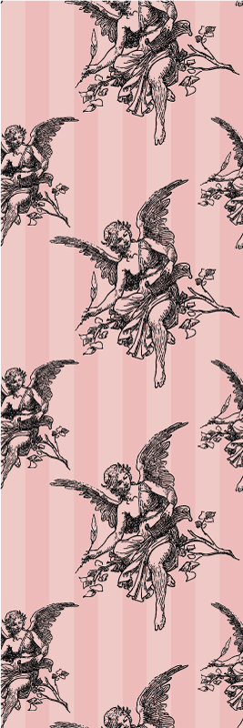 Vintage vinyl rug toile de jouy pattern design - TenStickers