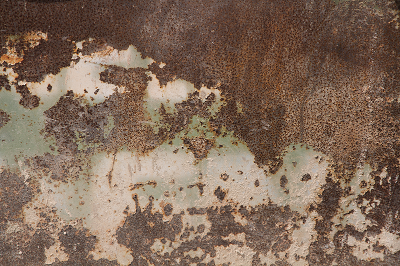 Textured vinyl rug rustic patina metal wall - TenStickers