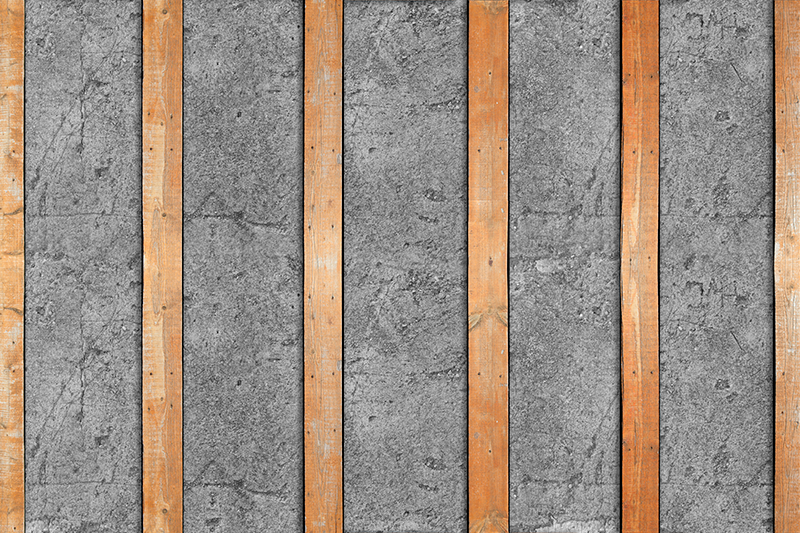 Textured vinyl rug with wooden plank design - TenStickers