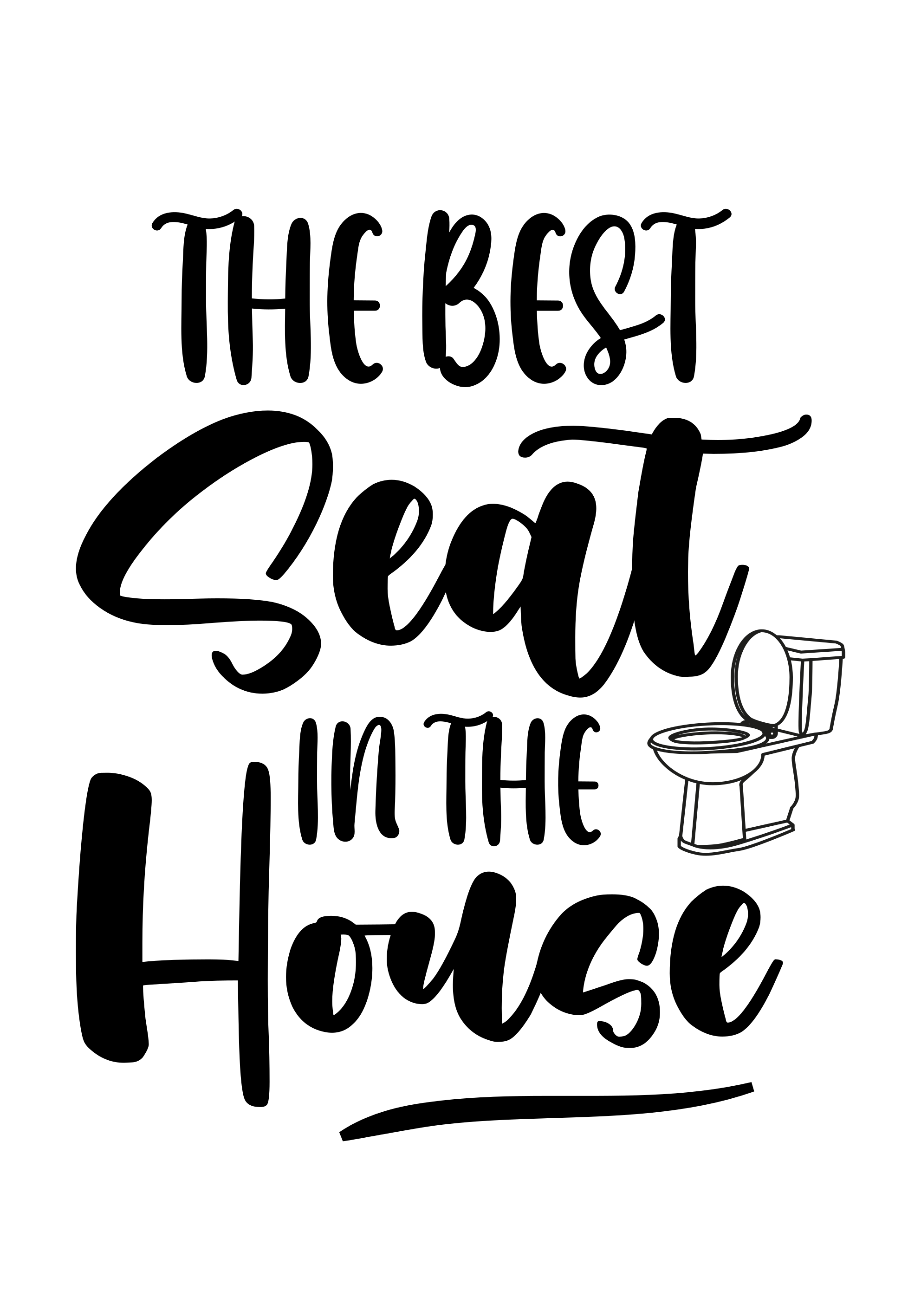 Custom vinyl rug the best seat - TenStickers