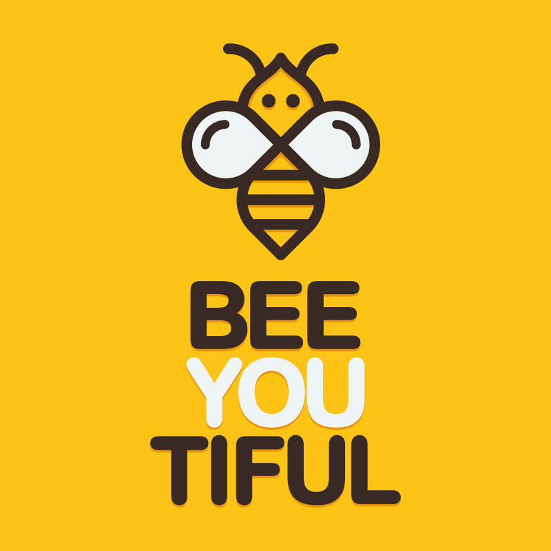Custom vinyl rug you are so bee-utiful - TenStickers