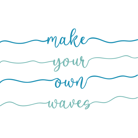 Custom vinyl rug create your own waves - TenStickers