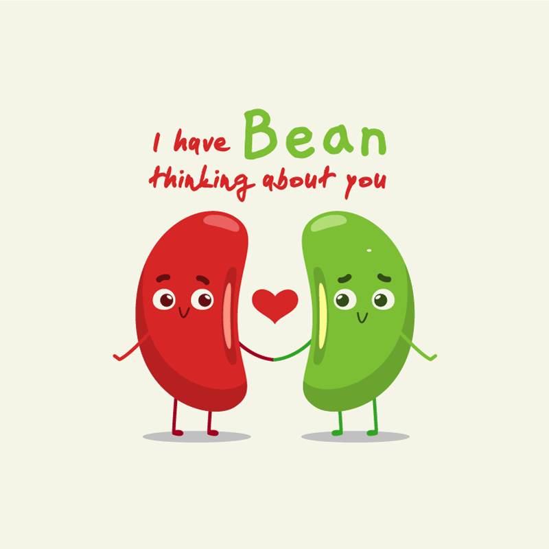 Custom vinyl rug with a humorous bean quote - TenStickers