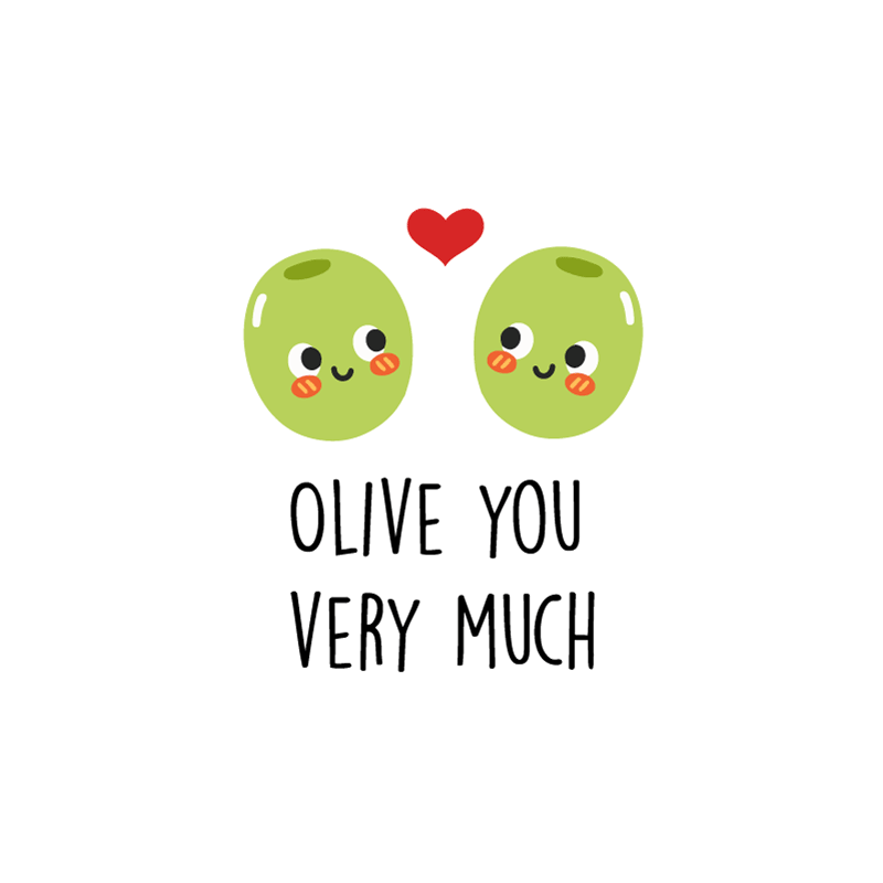 Custom vinyl rug with a humorous olive quote - TenStickers