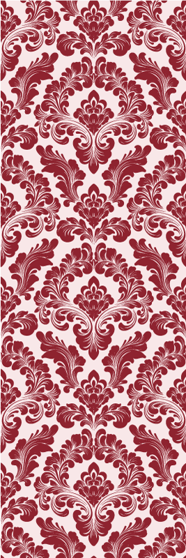 Textured vinyl rug with block printed design - TenStickers