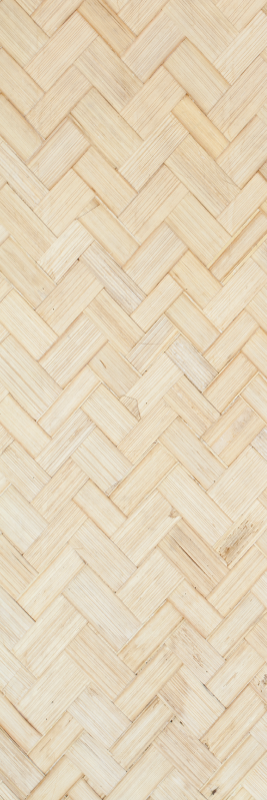 Textured vinyl rug in white herringbone pattern - TenStickers
