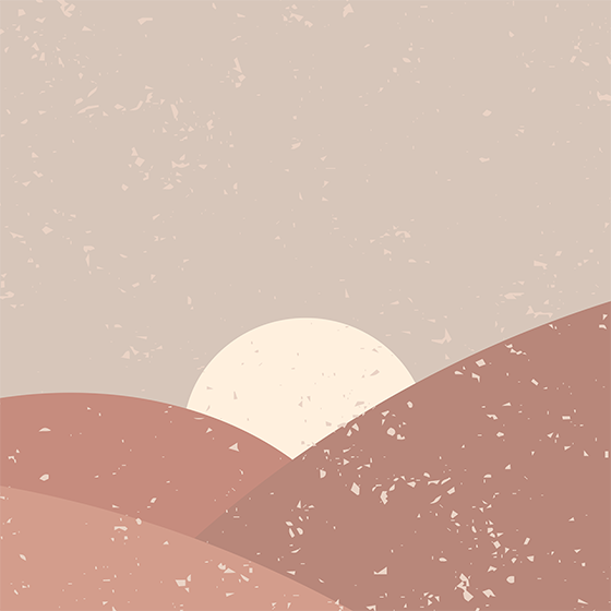 Geometric vinyl rug wall art sunrise - TenStickers