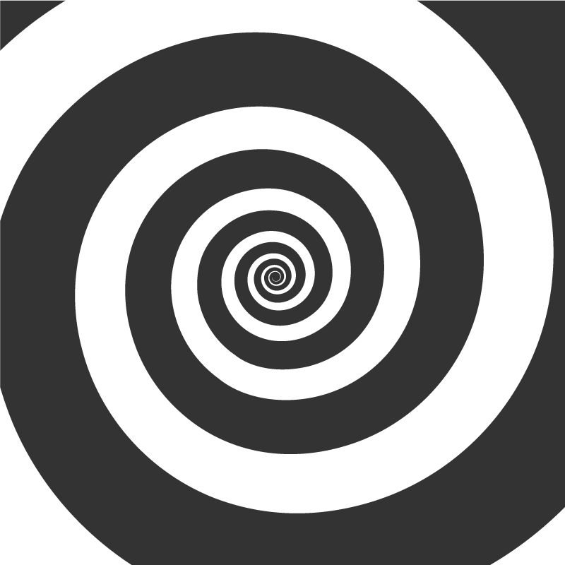 Geometric vinyl rug spiral motion - TenStickers