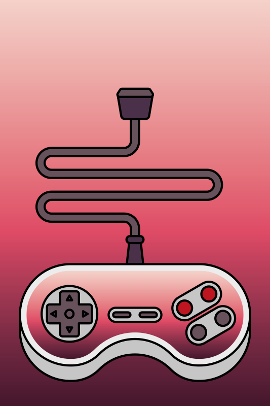 Gaming vinyl rug for kids remote console - TenStickers
