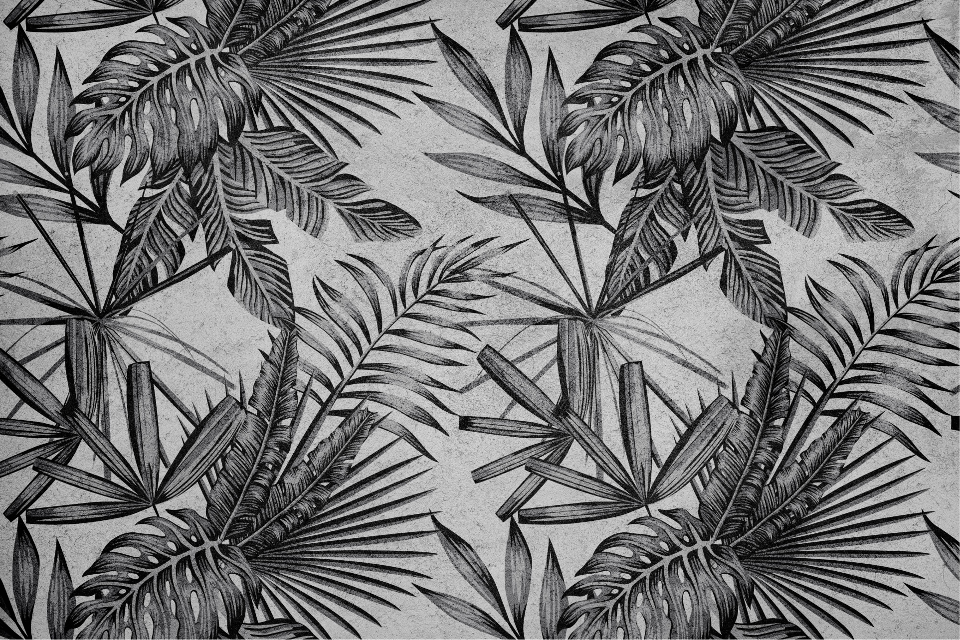 Gray vinyl rug concrete planters - TenStickers