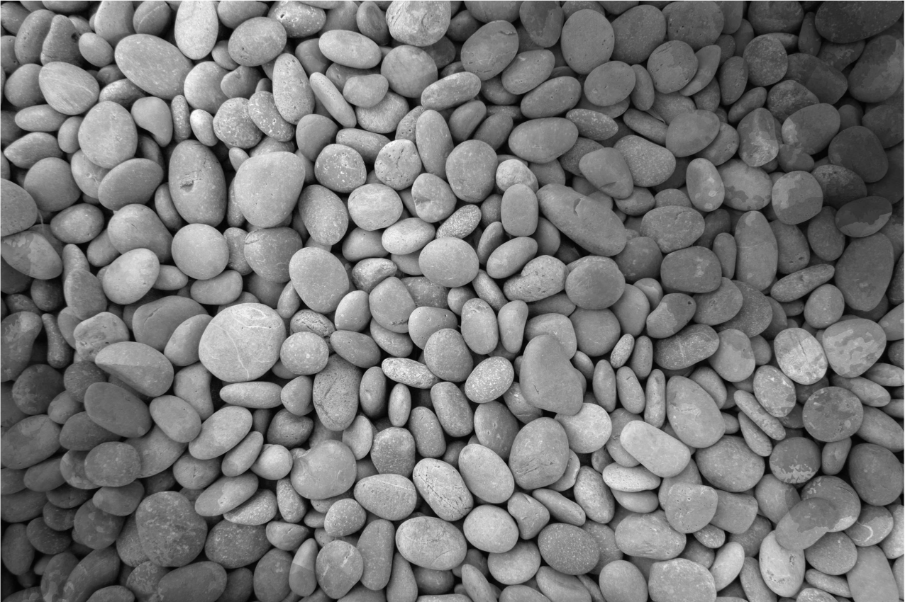 Gray vinyl rug grey stones - TenStickers