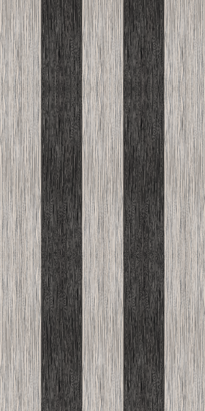 Hallway vinyl rug in black and white wood effect - TenStickers