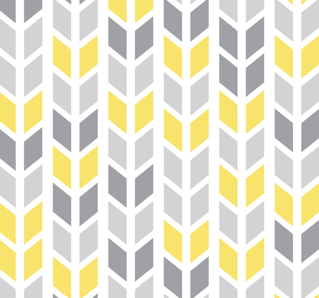 Yellow vinyl rug in grey and yellow design - TenStickers