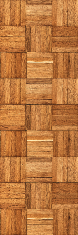 Brown vinyl rug with seamless wood tile design - TenStickers