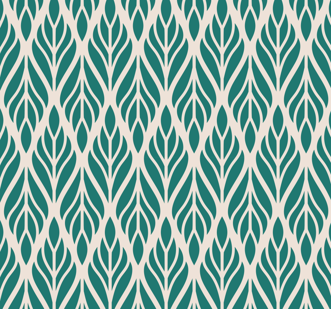 Green vinyl rug with ethnic floral design - TenStickers