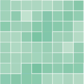 Green vinyl rug abstract square ceramic tile - TenStickers
