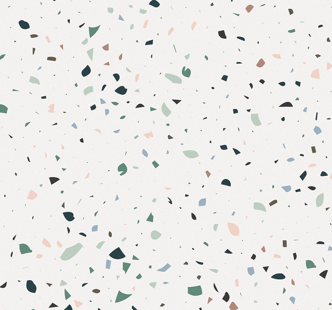 Outdoor vinyl rug in white terrazzo design - TenStickers