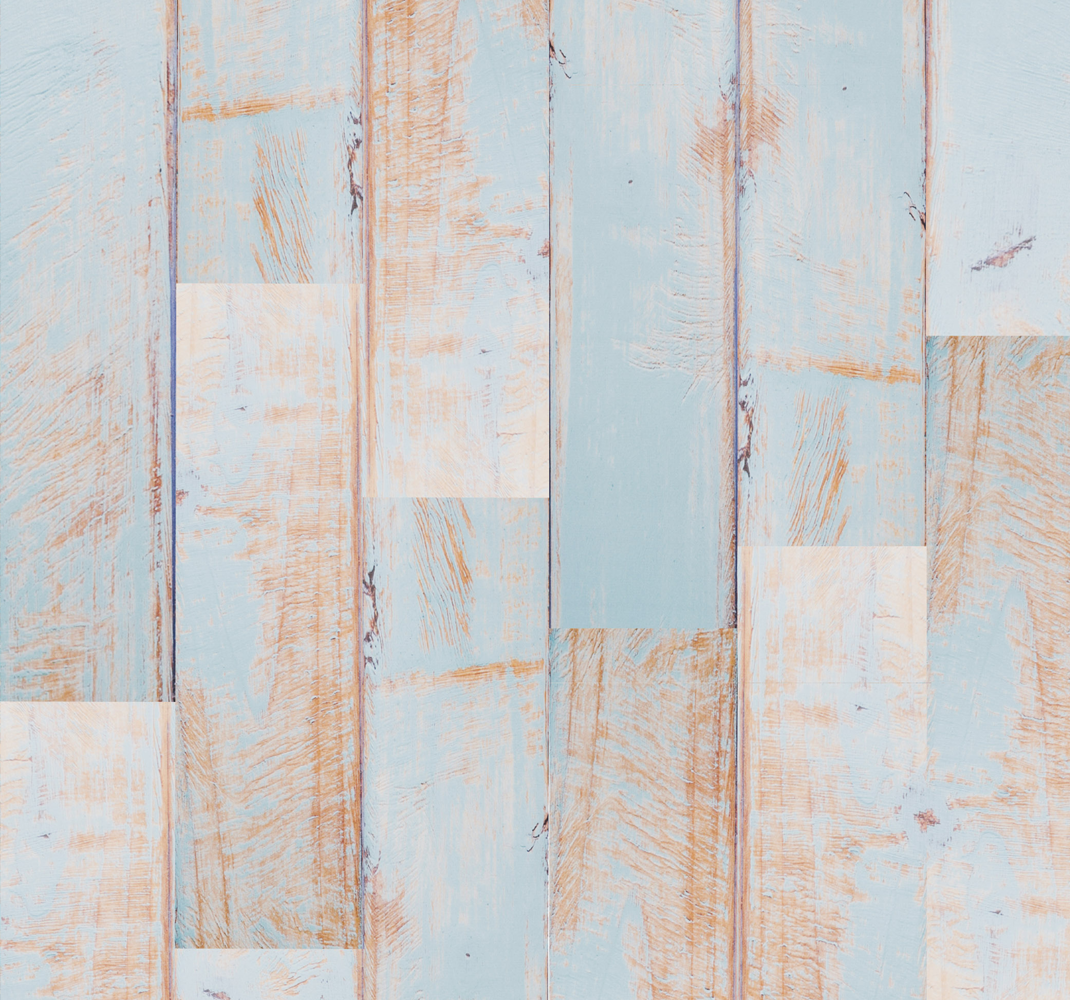 Outdoor vinyl rug with weathered wood look - TenStickers