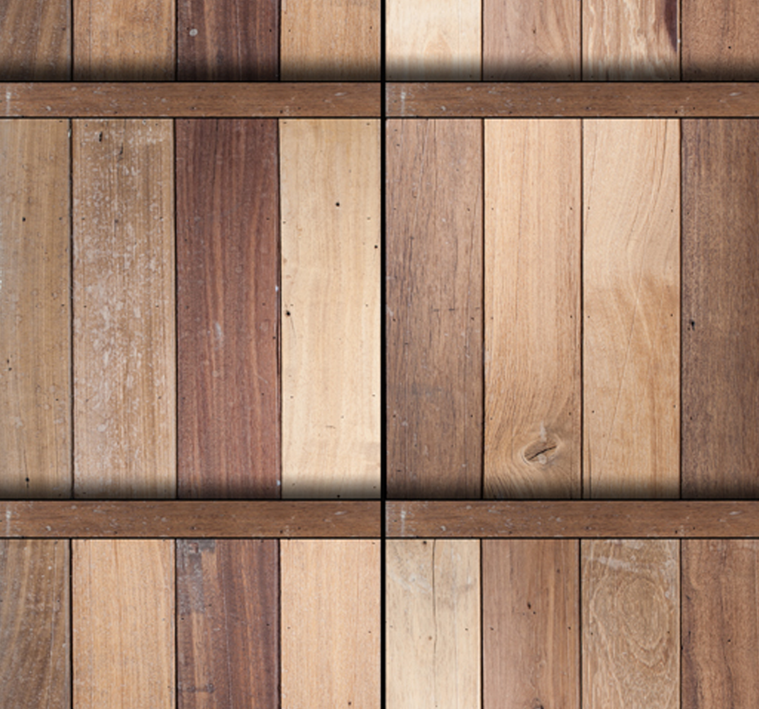 Outdoor vinyl rug in calming brown tones - TenStickers