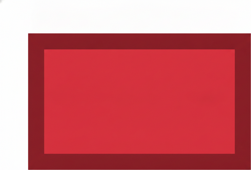 Red vinyl rug with dark red edges and light center - TenStickers