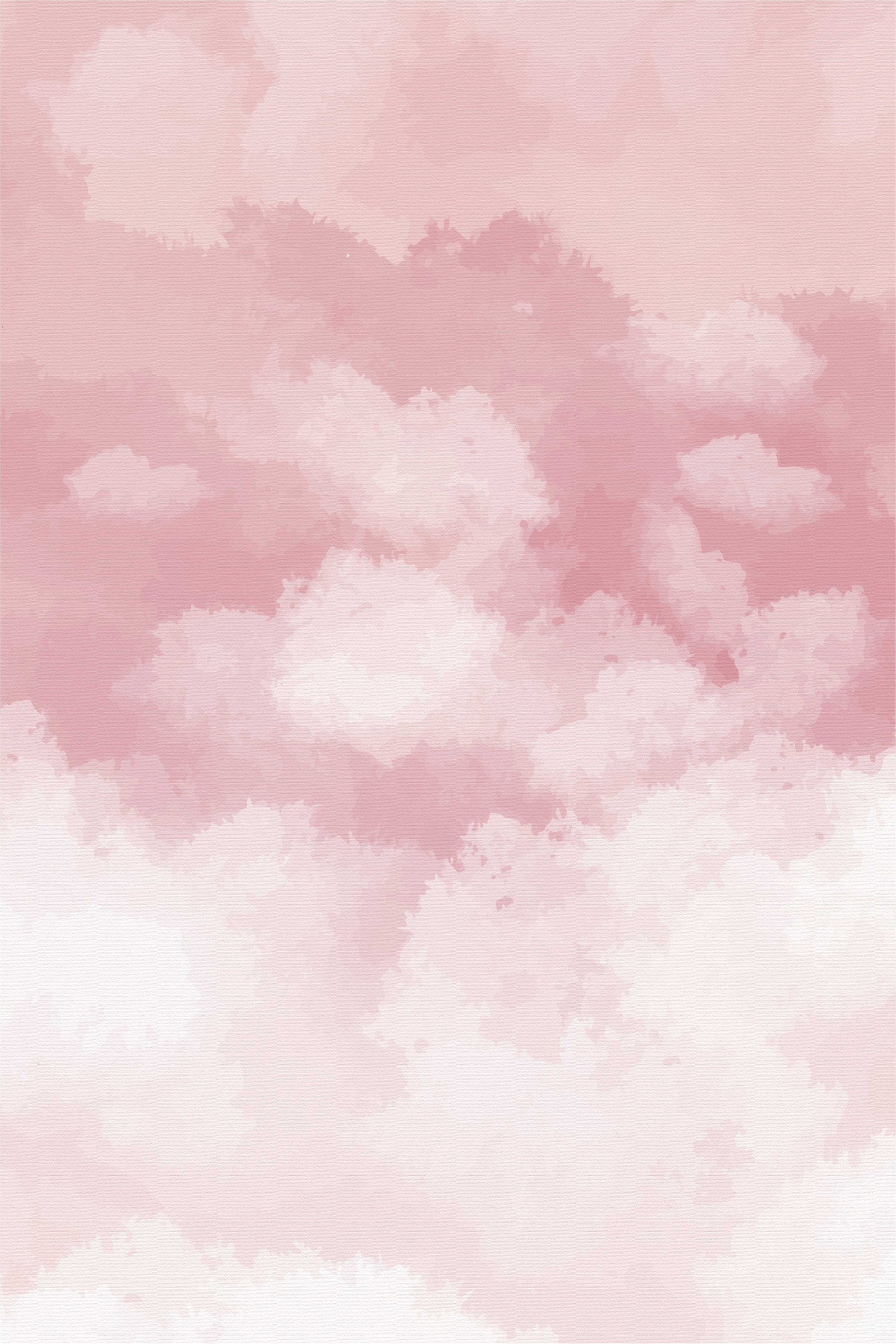 Pink vinyl rug with realistic texture - TenStickers