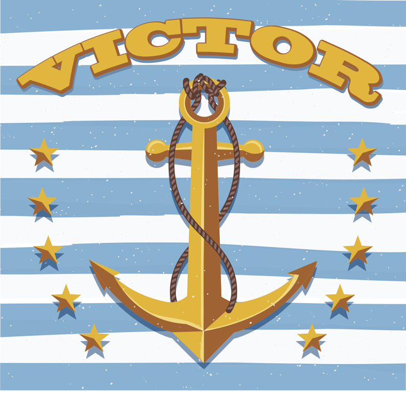 Nautical Customizable custom vinyl rug - TenStickers