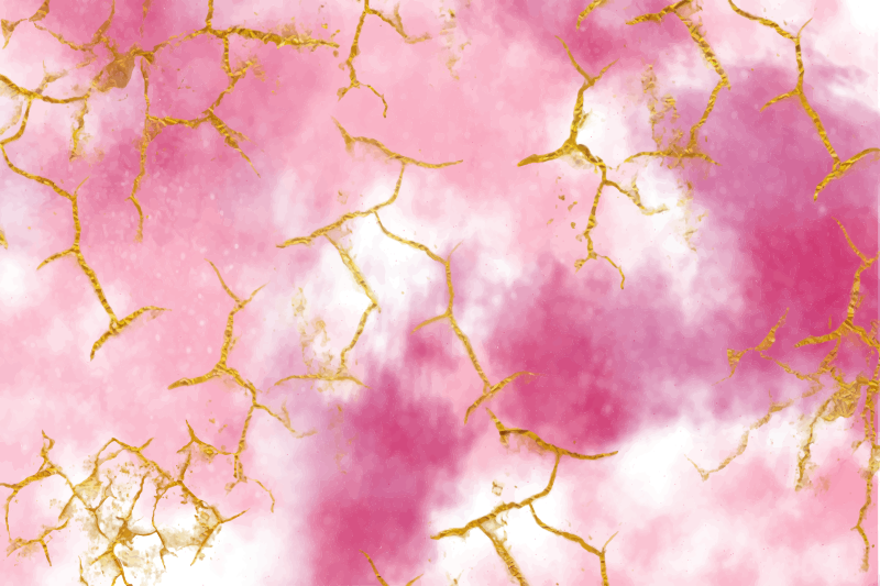 Marbled Pink Elegance marble vinyl rug - TenStickers