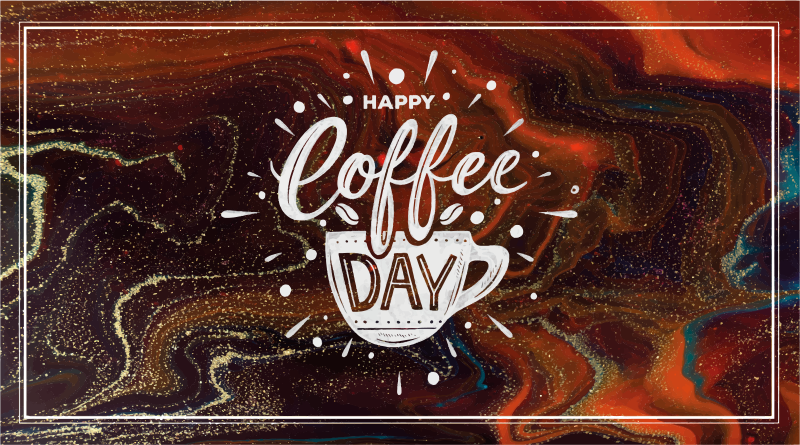 Happy Coffee Day custom vinyl rug - TenStickers