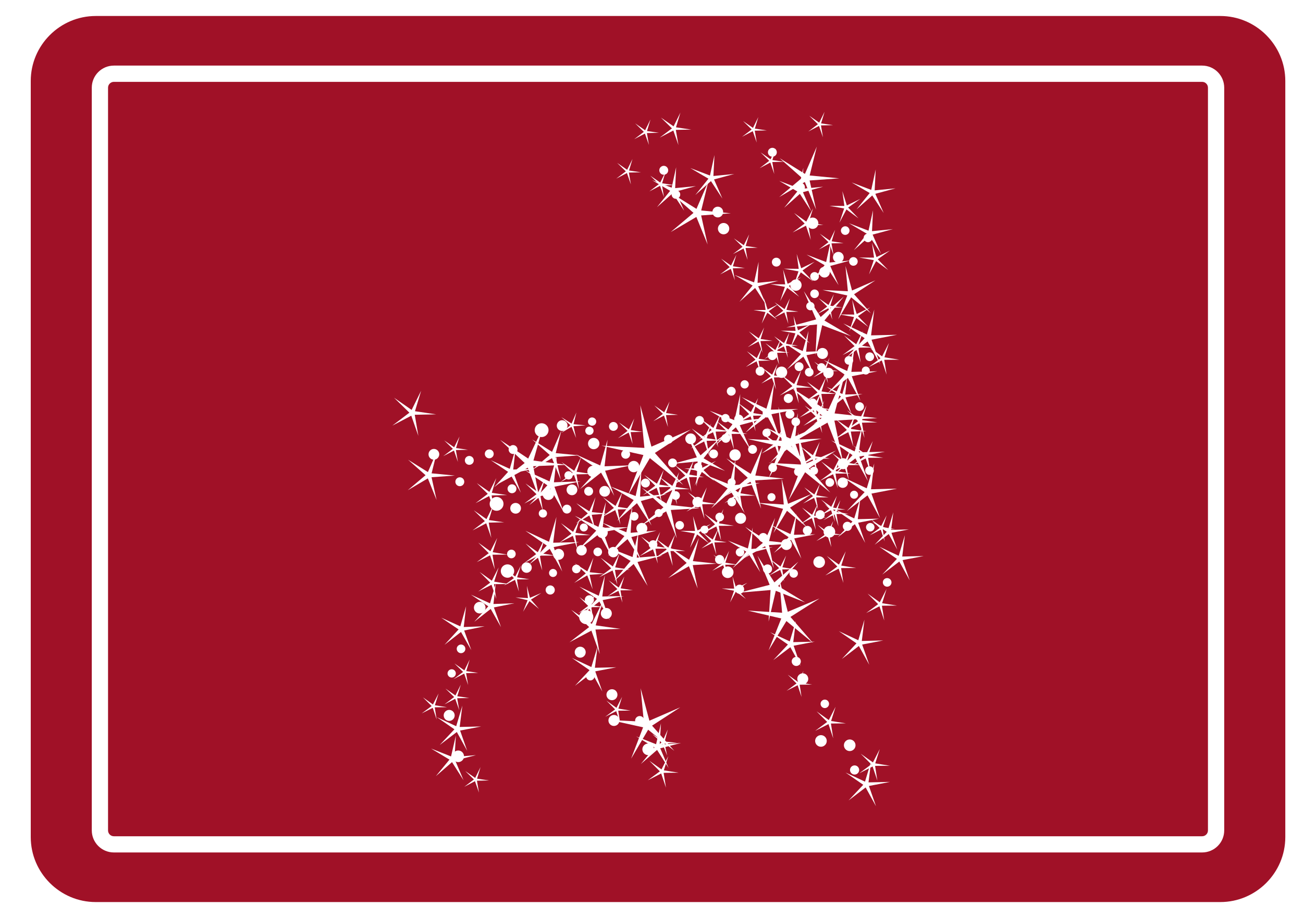 Reindeer Constellation christmas vinyl rug - TenStickers