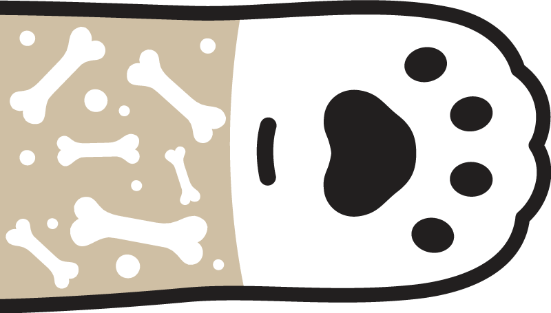 Paw Patterned Surface animal vinyl rug - TenStickers