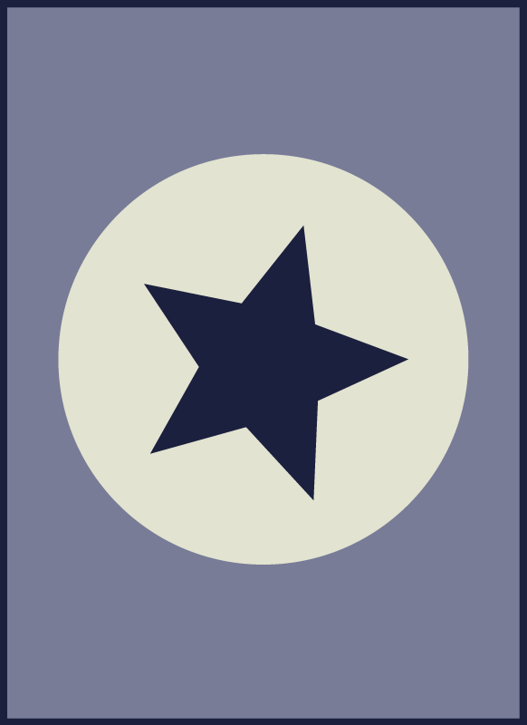 Star Centerpiece star vinyl rug - TenStickers