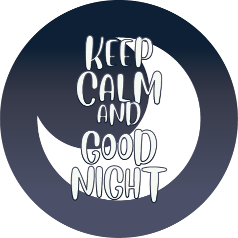 Calm Good Night custom vinyl rug - TenStickers