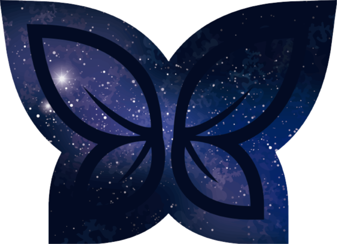 Galaxy butterfly animal rug - TenStickers