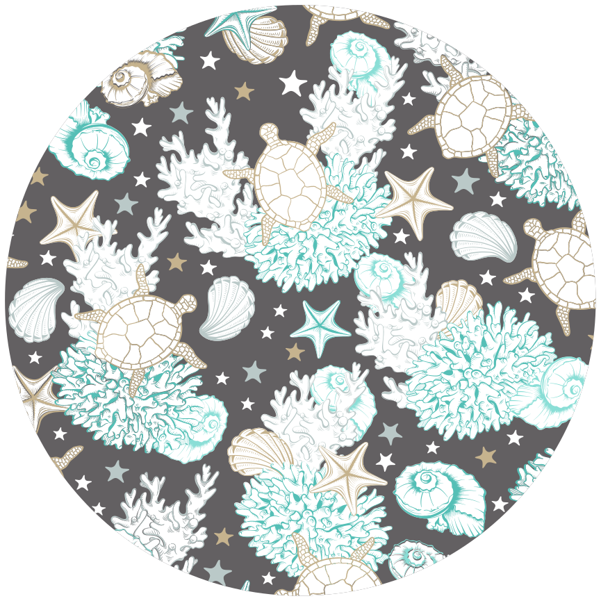 Marine Motif animal vinyl rug - TenStickers