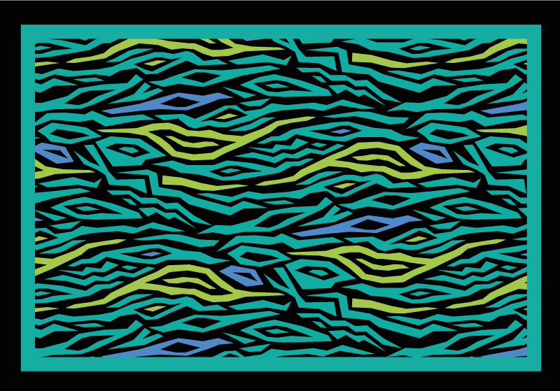 Abstract Safari animal print vinyl rug - TenStickers