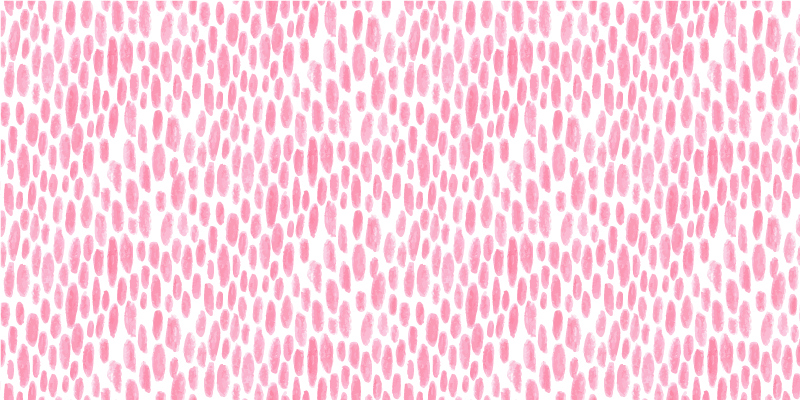 Pink Watercolor Dots teenager vinyl rug - TenStickers