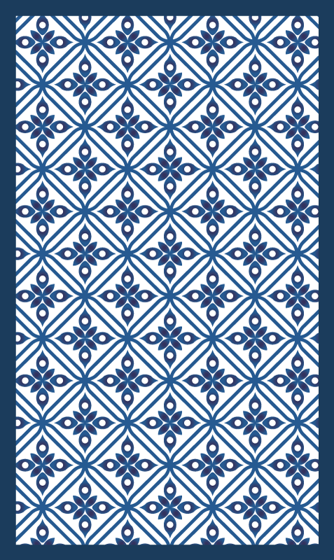 Tile Pattern Design tile vinyl rug - TenStickers