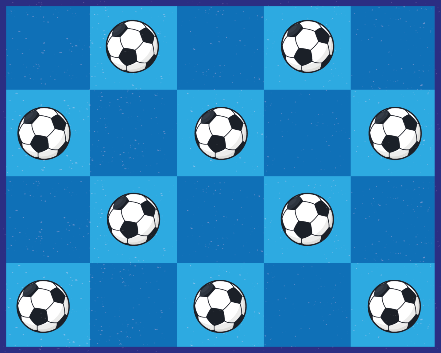 Soccer Patterned gaming vinyl rug - TenStickers