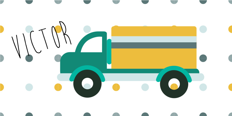 Customizable Truck custom vinyl rug - TenStickers