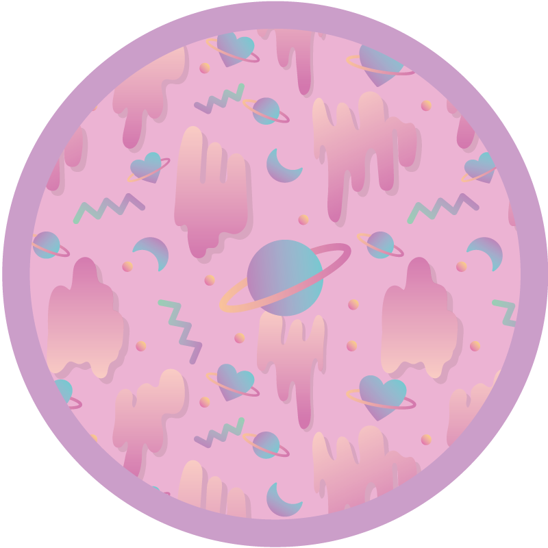 Planetary Playtime nursery vinyl rug - TenStickers