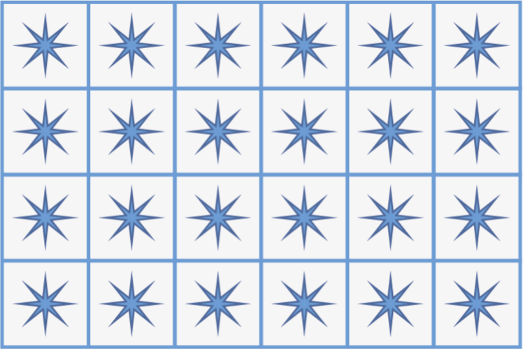 Compass Star Tiles tile vinyl rug - TenStickers