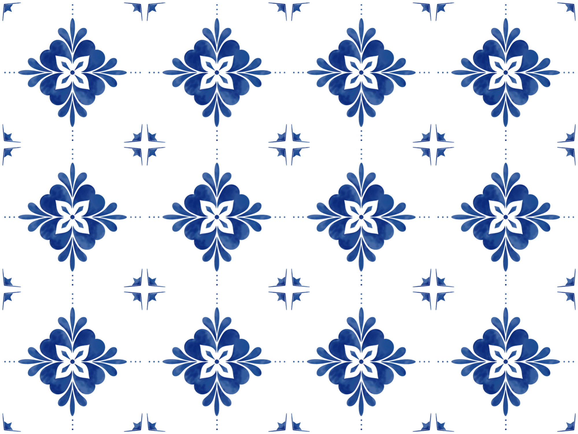 White and teal tile vinyl carpet - TenStickers