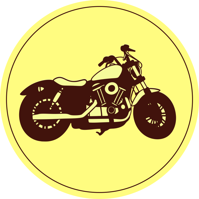 Fancy motorbike  vintage rug - TenStickers