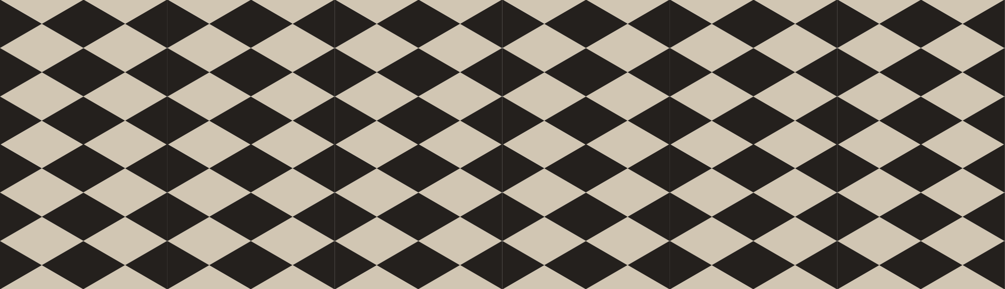Classic Checker Pattern tile vinyl rug - TenStickers